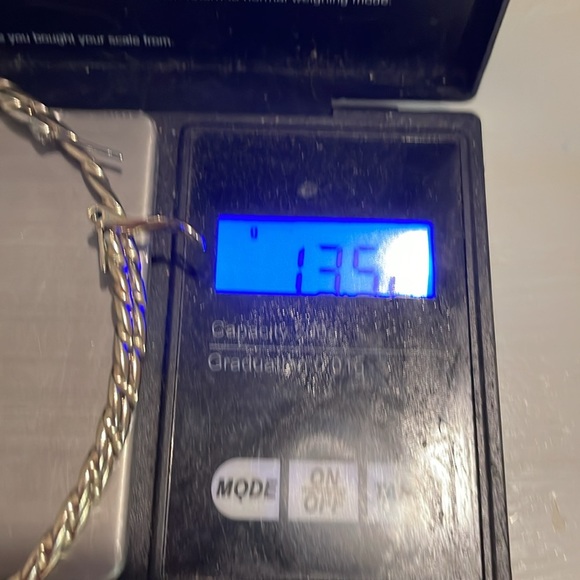 4” gold tone diamond etched open hoop earrings with latch back closures - Picture 14 of 14